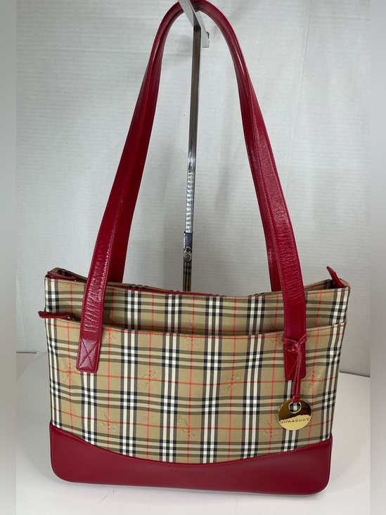Burberry Handbags - Burberry Haymarket Check tote bag